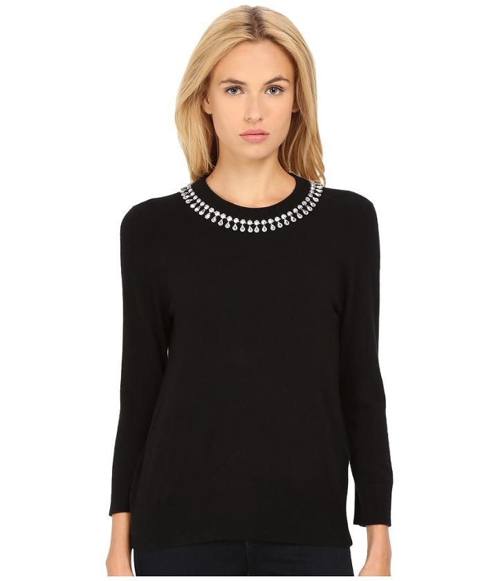 Kate Spade New York - Embellished Necklace Sweater