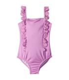 Seafolly Kids - Peacock Paisley Frill Tank One-piece