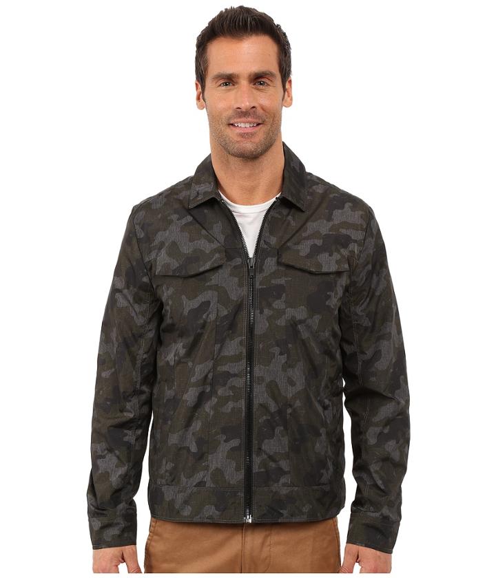 Calvin Klein Jeans - Zip-front Trucker Camo Jacket