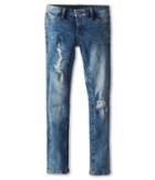 Blank Nyc Kids - Denim Ripped Skinny Jeans In Good Vibes Patch
