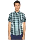 Jack Spade - Caulfield Short Sleeve Button Down Blocked Plaid