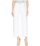 Hudson - Holly High-rise Wide Leg Crop W/ Released Hem In White