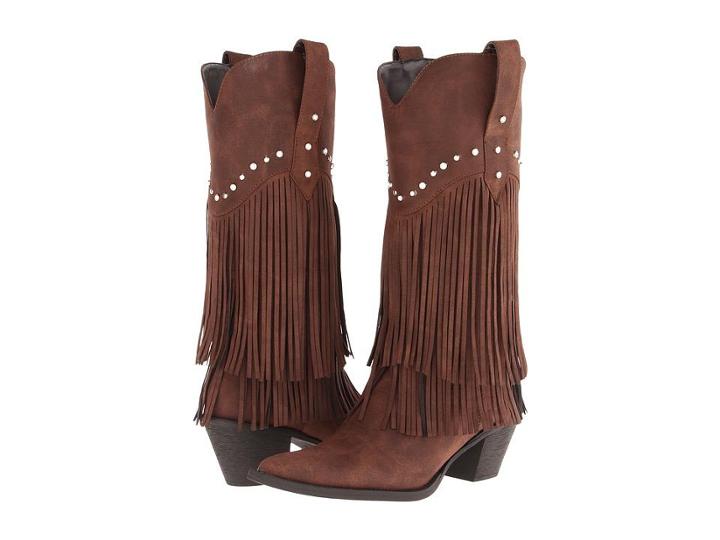 Roper 12 Stud And Fringe Boot
