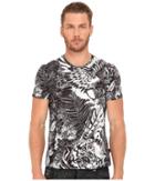 Just Cavalli - Slim Fit Jungle Tattoo Printed T-shirt