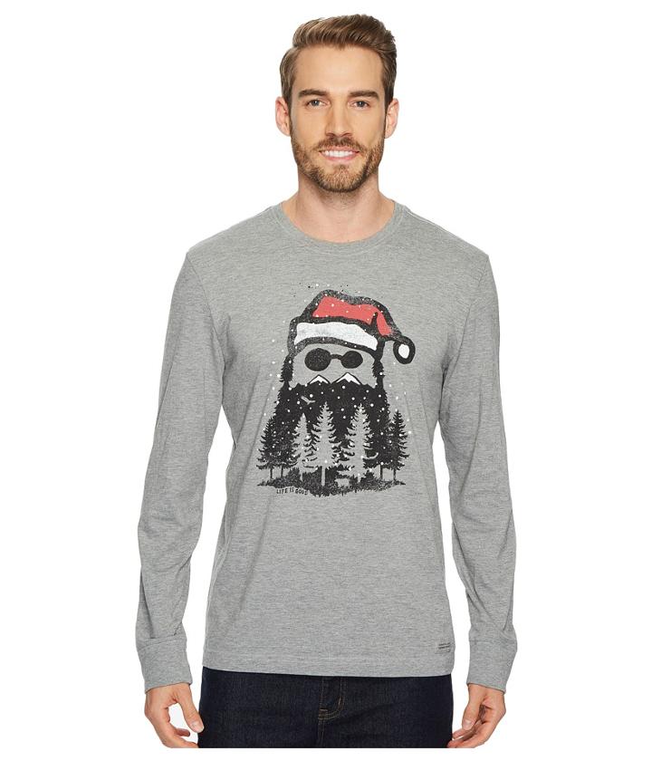 Life Is Good - Holiday Beard Long Sleeve Crusher Tee
