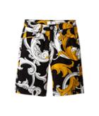 Versace Kids - Macrobarocco Print Shorts W/ Zipper Pockets