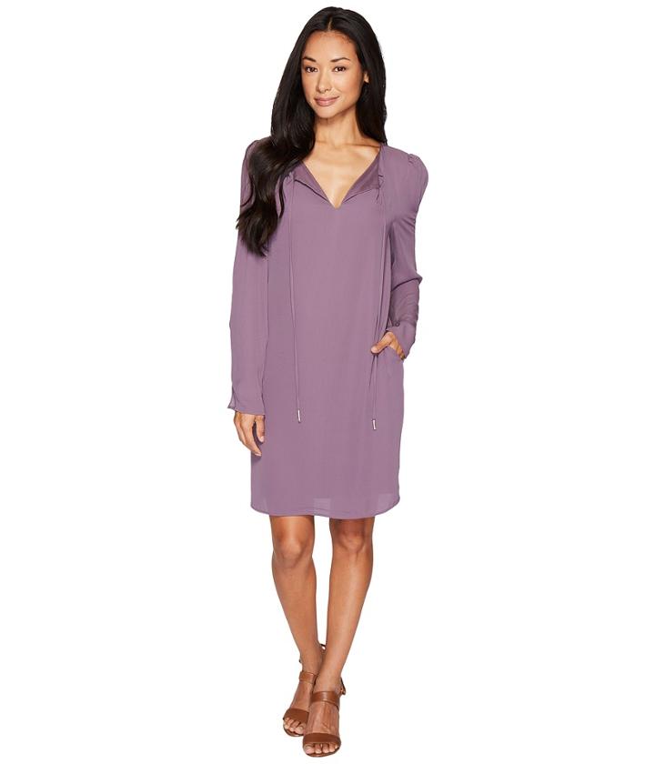 B Collection By Bobeau - Amada Long Sleeve Woven Dress
