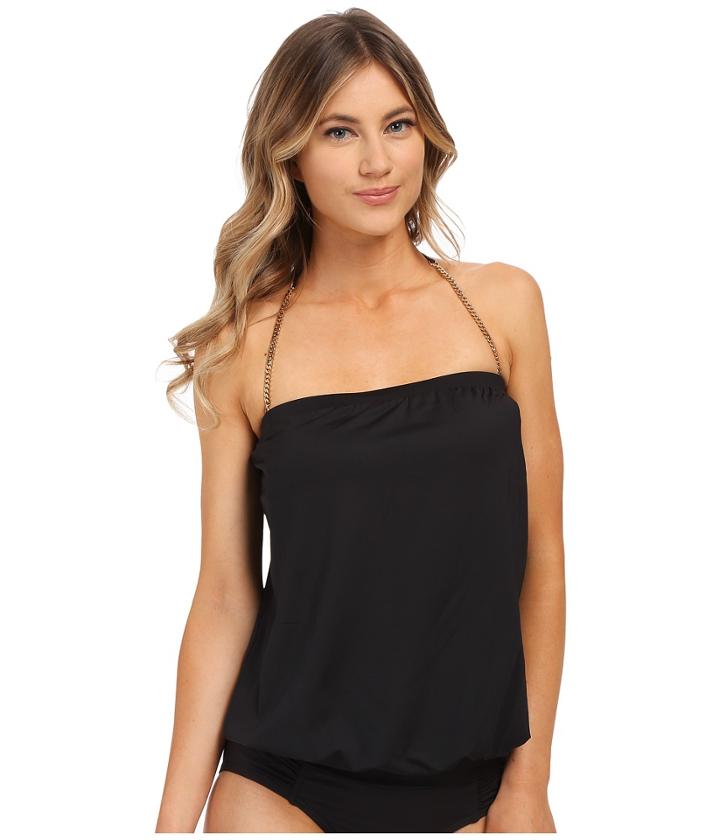 Vince Camuto - Polish Blouson Tankini W/ Removable Soft Cups