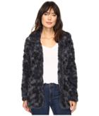 Dylan By True Grit - Silky Faux Fur Classic Coat With Fur Lining