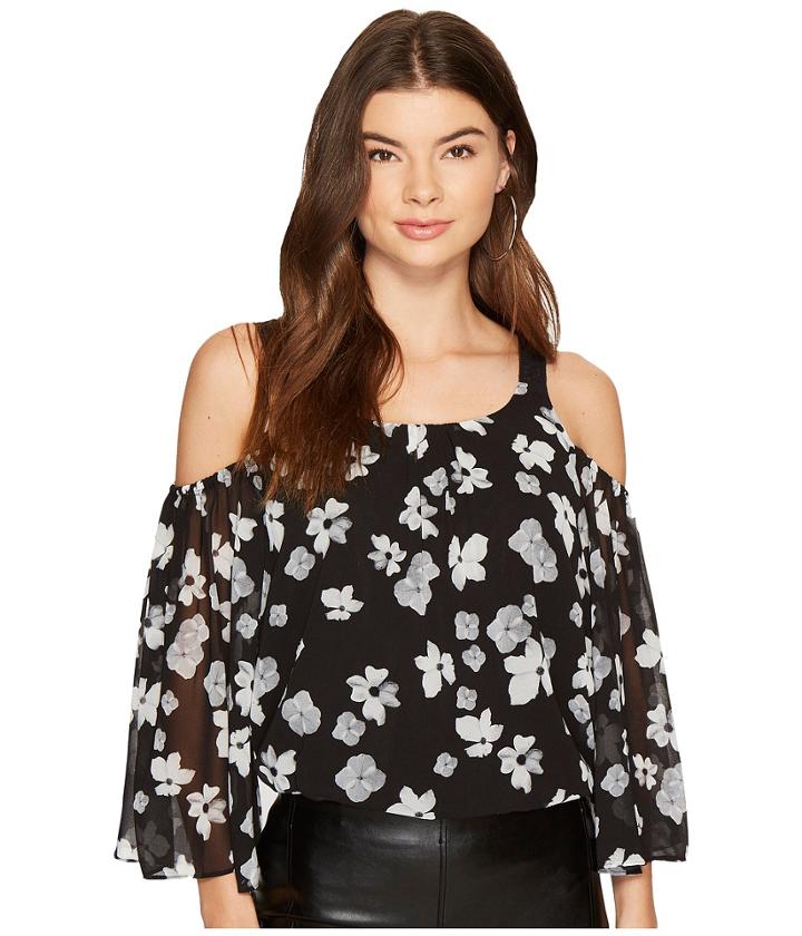 Kensie - Monochrome Garden Off Shoulder Top Ks9k4321