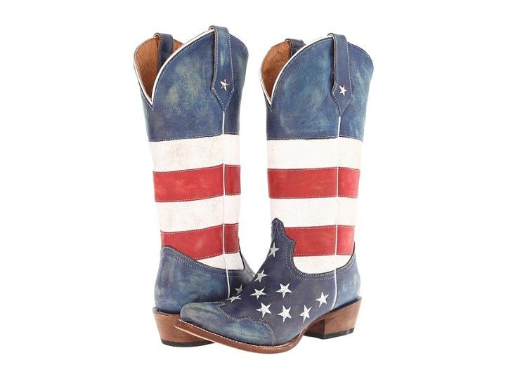 Roper American Flag Snip Toe