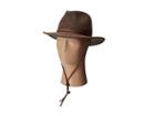 San Diego Hat Company Wfh7918 2.5 Brim Felt Fedora W/ Leather Band Chin Cord