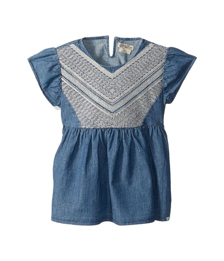 Lucky Brand Kids - Flowy Mixer Top In Chambray