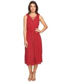 Brigitte Bailey - Odessa Tie-front Sleeveless Dress With Ruffle
