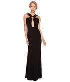 Laundry By Shelli Segal - Front Keyhole Gown With Metal Ring