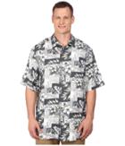 Tommy Bahama Big &amp; Tall - Big Tall Plumeria Patchwork Tortola Silk Camp Shirt