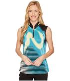 Jamie Sadock - Crunchy Neon Haze Print Sleeveless Top