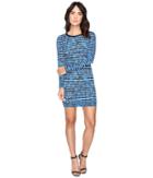 Nicole Miller - Mercedes Marble Transparency Dress