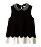 Kate Spade New York - Embellished Peter Pan Collar Top