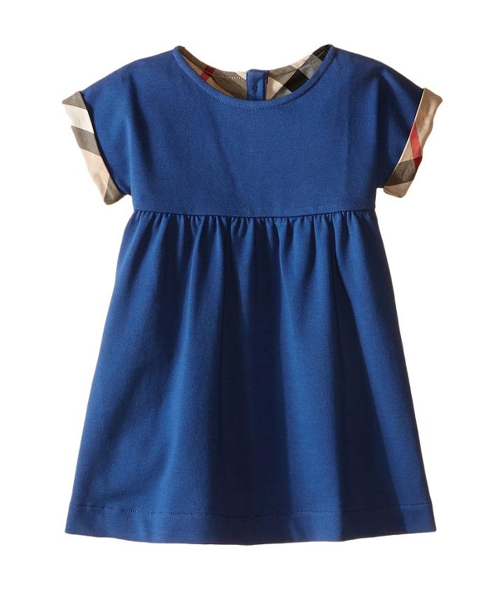 Burberry - Pique Dress With Turn Back Sleeves
