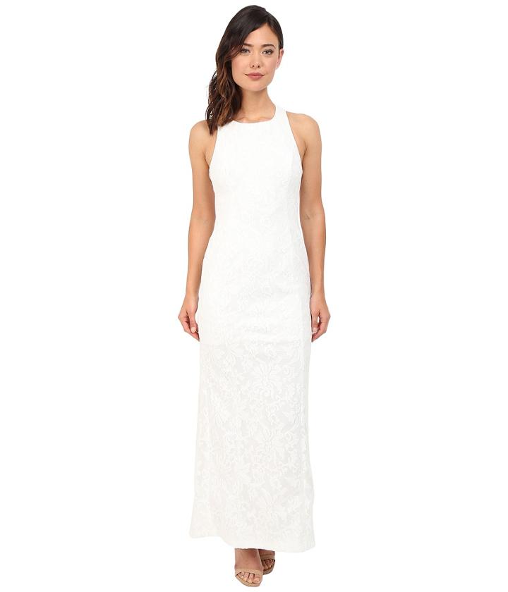 Calvin Klein - Halter Neck Lace Gown Cd6b1v6e