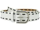 Michael Michael Kors - 32mm Smooth Leather Panel Belt With Lacing