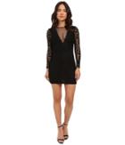 Brigitte Bailey - Taylor Long Sleeve Deep-v Dress