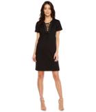 Culture Phit - Cameo Short Sleeve Lace-up Dress