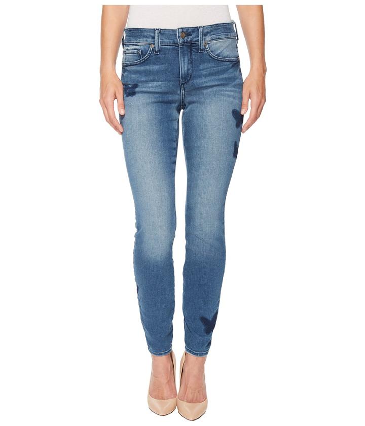 Nydj - Ami Skinny Leggings W/ Flutterfly In Wishful
