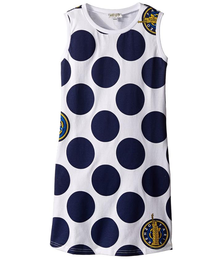 Kenzo - Poka Dot Blue Dress