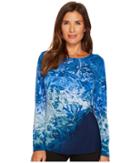 Calvin Klein - 3/4 Printed Top With Hardware