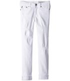 Ag Adriano Goldschmied Kids - The Jane Skinny Crop Raw Edge Roll Cuff In White