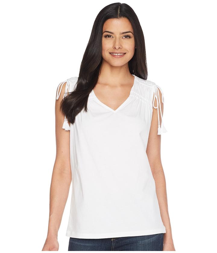 Lauren Ralph Lauren - Ruched Shoulder Tank Top