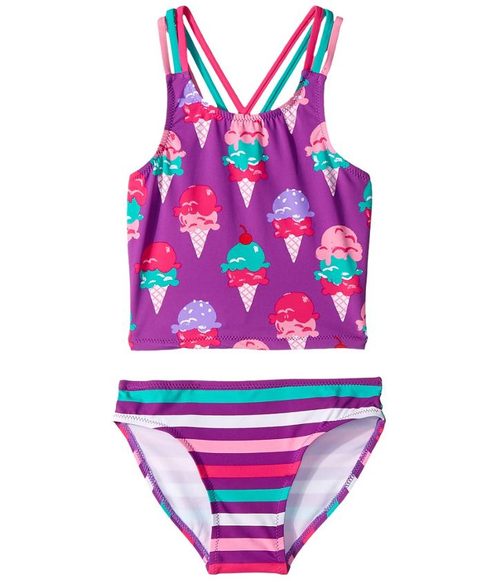 Hatley Kids - Ice Cream Treats Sporty Tankini Set
