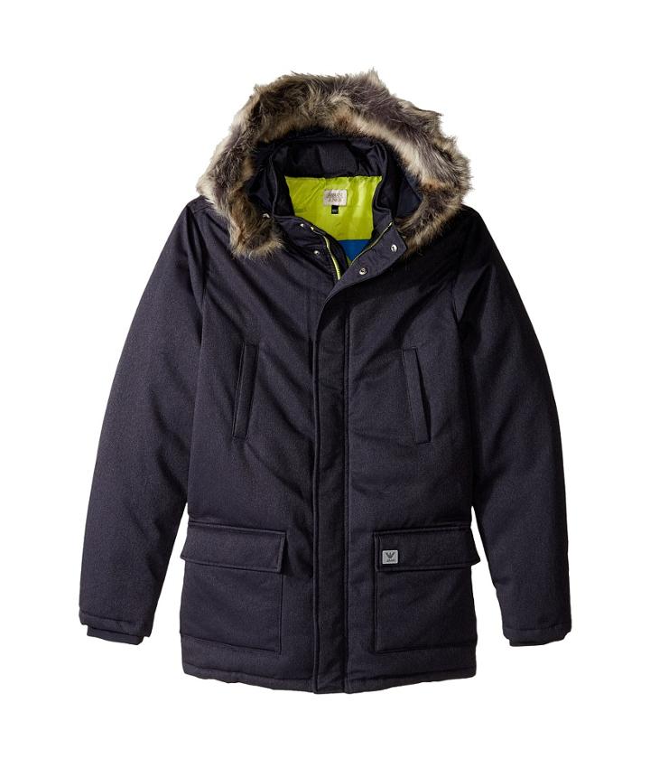 Armani Junior - Down Jacket With Faux Fur Trim