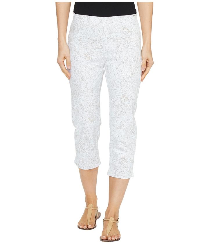 Fdj French Dressing Jeans - French Paisley Pull-on Capris In Tan