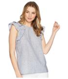 1.state - Flounce Sleeve Linen Stripe