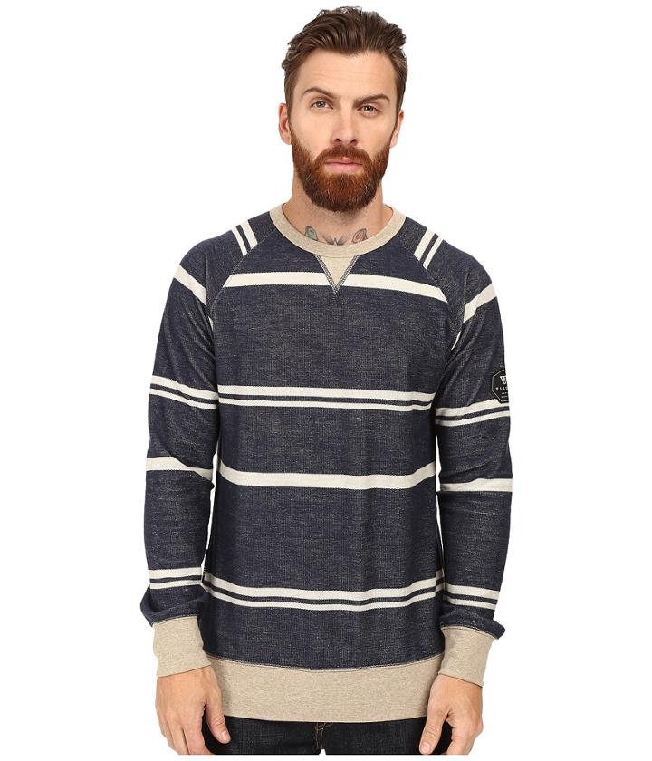 Vissla - Los Tumbos Reverse French Terry Pullover Crew Fleece
