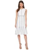 Calvin Klein - Piping Fit Flare Dress Cd8c16hp
