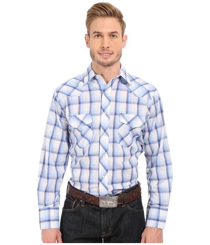 Roper - 0296 Blue White Plaid