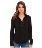 Mod-o-doc - Slub Jersey Lace-up Shirt