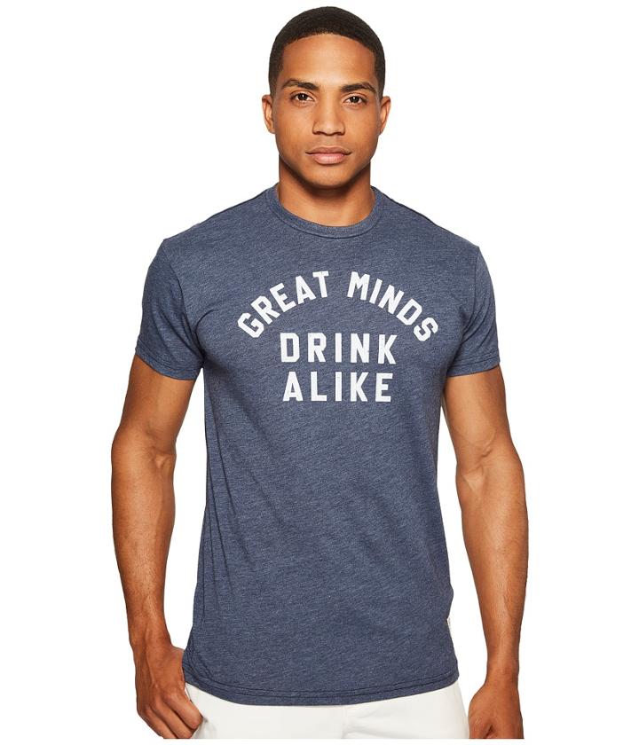 The Original Retro Brand - Great Minds Drink Alike Heathered Short Sleeve T-shirt