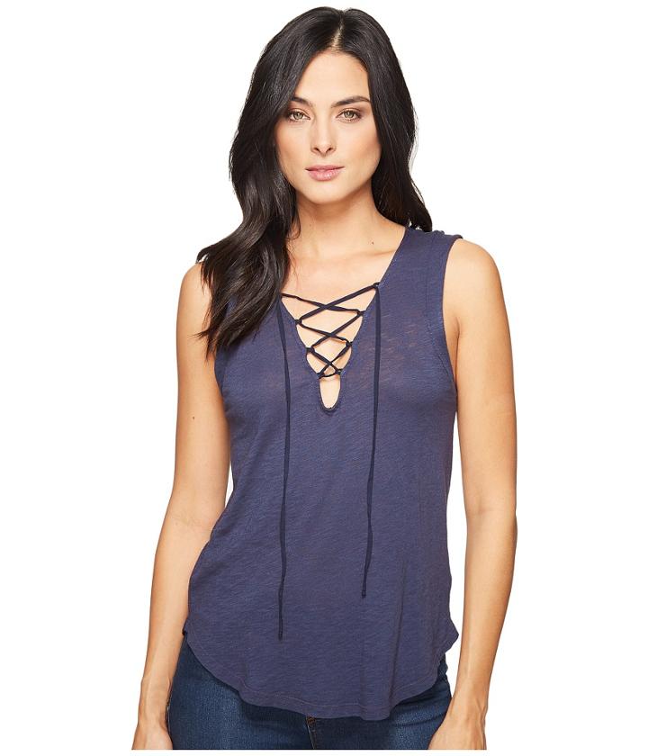 Splendid - Slub Tees Lace Up Tank