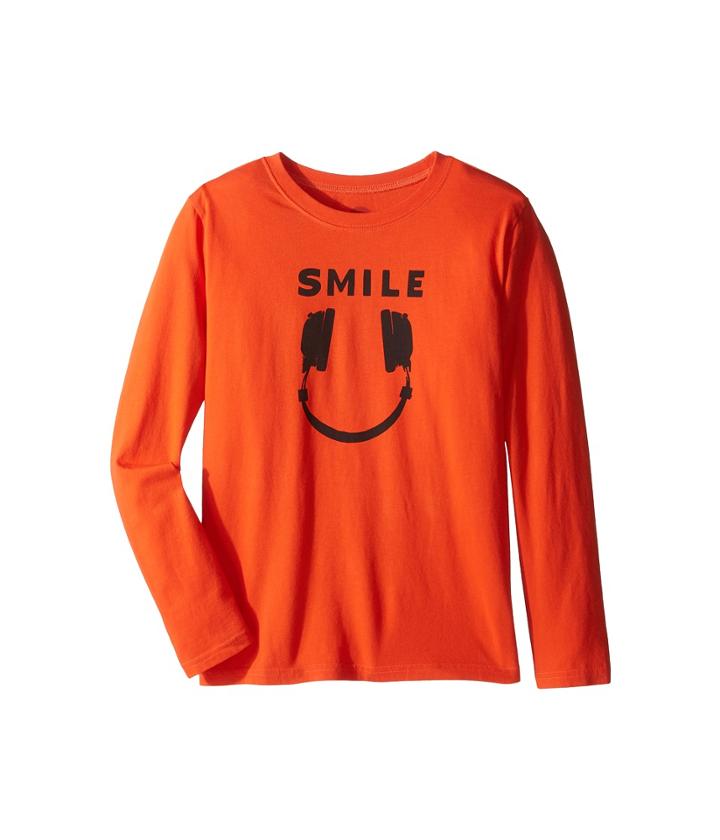 Life Is Good Kids - Headphone Smile Long Sleeve Tee