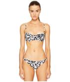 Proenza Schouler - Abstract Flower Print Demi Underwire Bra W/ Adjustable Straps Classic Bottom