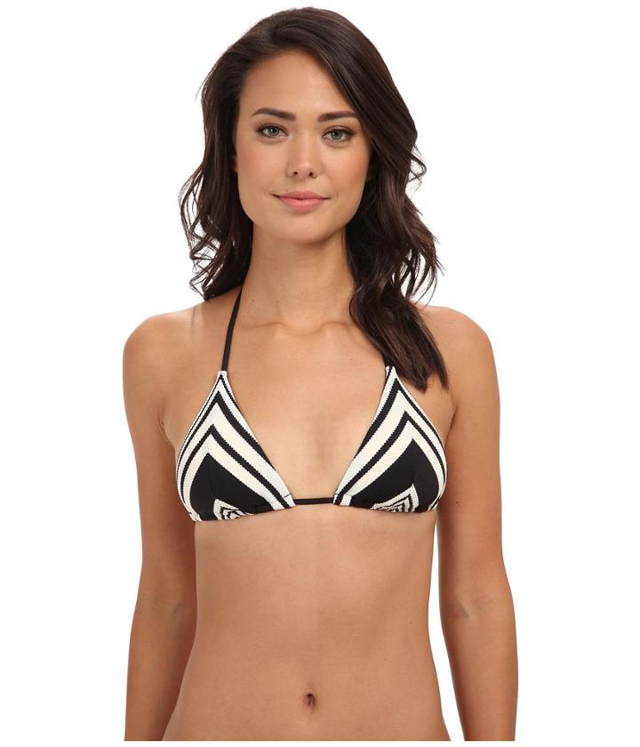 Vitamin A Swimwear Natalie Miter Stripe Halter
