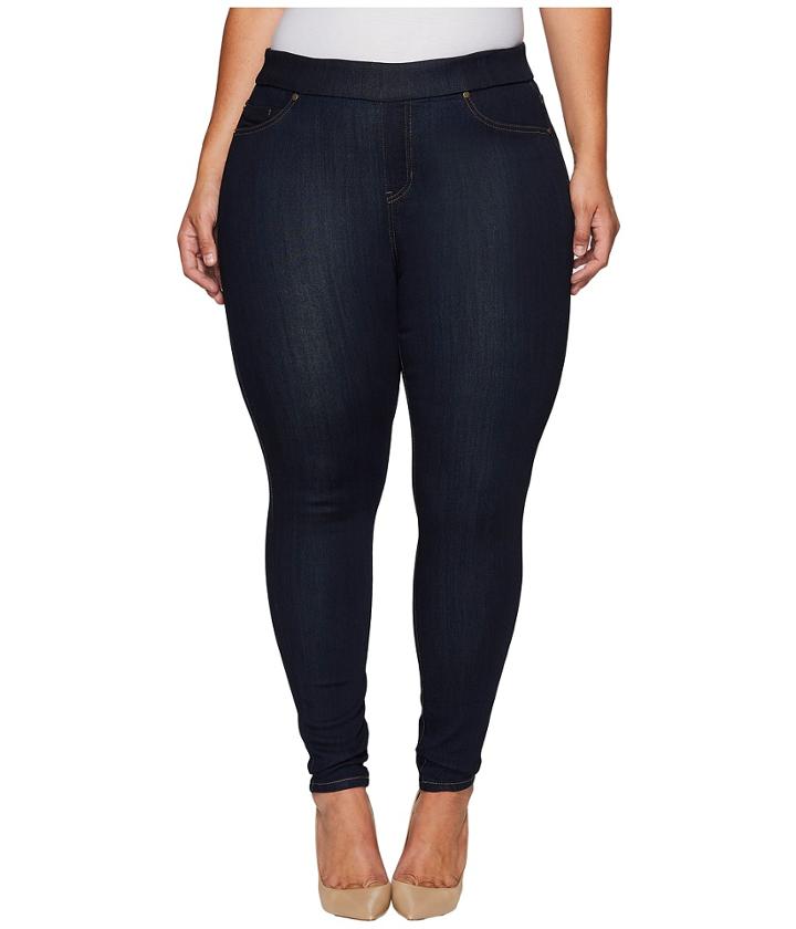 Liverpool - Plus Size Sienna Pull-on Leggings On Silky Soft Denim In Indigo Rinse