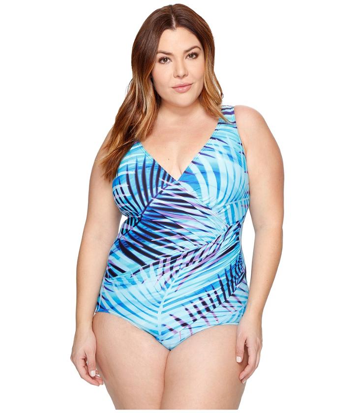 Miraclesuit - Plus Size Palm Reader Oceanus One-piece