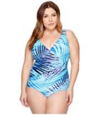 Miraclesuit - Plus Size Palm Reader Oceanus One-piece