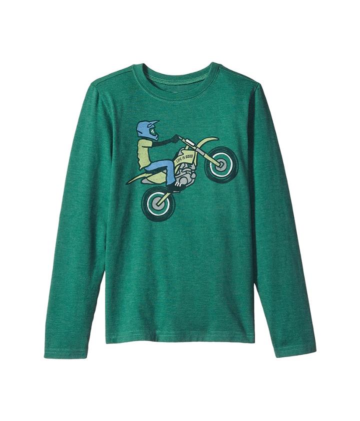Life Is Good Kids - Dirt Bike Rider Long Sleeve Crusher Tee